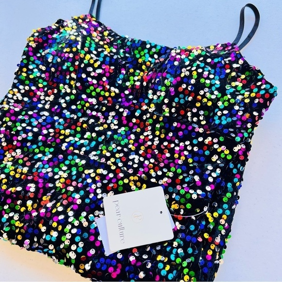 Pear Culture Taylor Swift Eras Tour Sequin Mini Dress 0 NWT - Picture 15 of 16